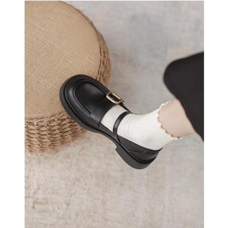 Mary Jane shoes 2025 autumn new women's shoes versatile college style jk small leather shoes retro French single shoes women