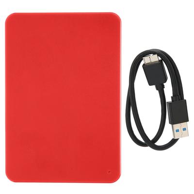 External Hard Drive HDD USB 3.0 Plug and Play Mobile Hard Disk Drive for Many DevicesRed 1TB