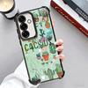 Cactus Pattern Plating Phone Case For Samsung A17 A07 A37 A57 A16 A56 A15 A55 A14 A54 A13 A53 A26 A36 A25 A35 A24 A34 A23 A33