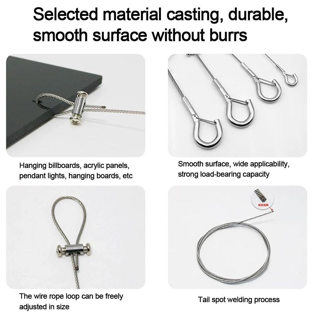 New Stainless Steel Wire Rope Adjustable With Locking Retractable Fastening Hanging Rope