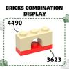 97Pcs/Lot 4490 Arch 1x3 Building Blocks Moc Accessories Compatible with Brick DIY Children Toys Gift Box