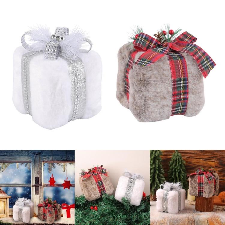 Weihnachten Miniatur Geschenkbox Schmuck Sortierte Kugeln Miniatur Geschenkbox Schmuck für Weihnachtsbaum Hängende Dekorationen