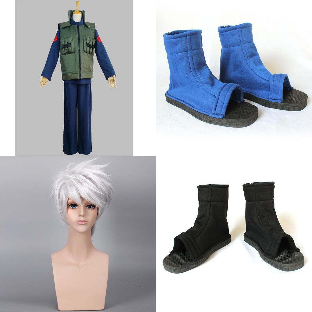 Premium Quality New Naruto Cosplay Costume Kakashi Hatake Full Suit For Halloween