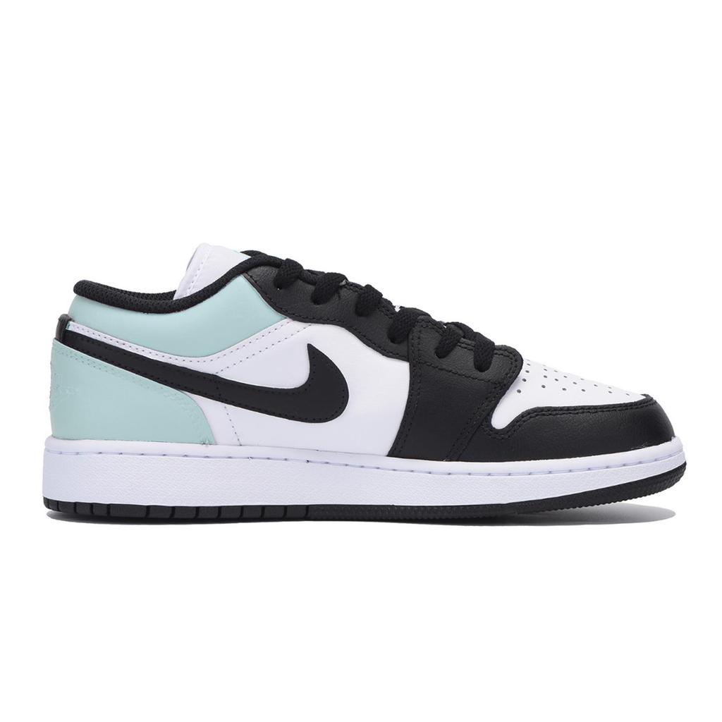 Jordan Air Jordan 1 Urban Chic Style Vintage Low top Vintage Basketball Shoes Men's White Tiffany 553558-131(Team85-)