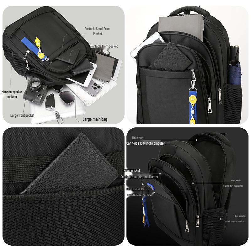 15,6-Zoll Mehrfachfach-Laptop-Rucksack für Geschäft, Reise und Pendeln