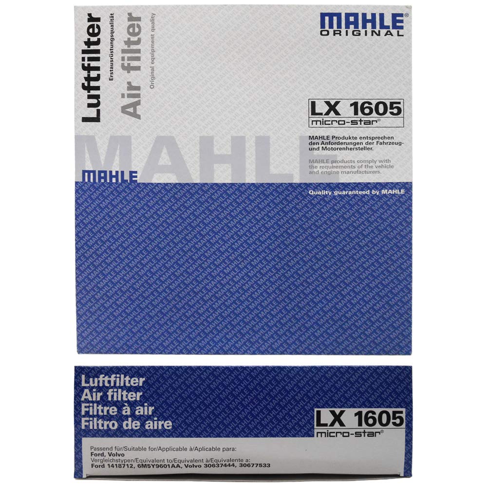 MAHLE Air Cleaner Filter for Volvo and XC70 Compatibility Confirmation Made by the OEM Filter V40, V50, V60, V70, C30, C70, S40, S80, XC60, (Model