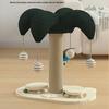 Sisal Cat Scratching Post & Tree with Elevated Board and Solid Wood Base