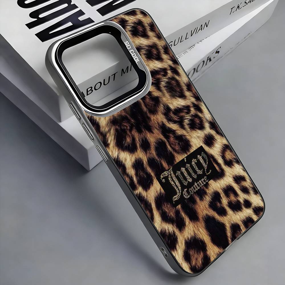 

Рожевий J-Juicy C-Couture Чохол для телефону Для iPhone 17, 16,15,14,13,12,11 Plus,Pro Max, Барвистий Сріблястий Funda Чохол iPhone14