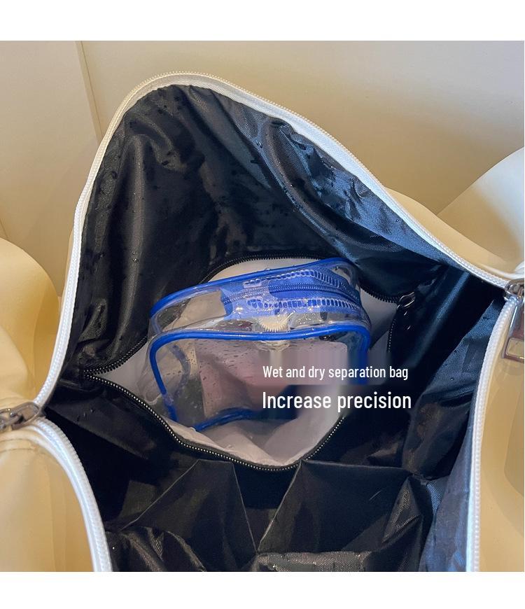 Large Capacity Travel Bag with Dry/Wet Separation for Short Trips - Wear-Resistant and Sturdy Sports Fitness Bag