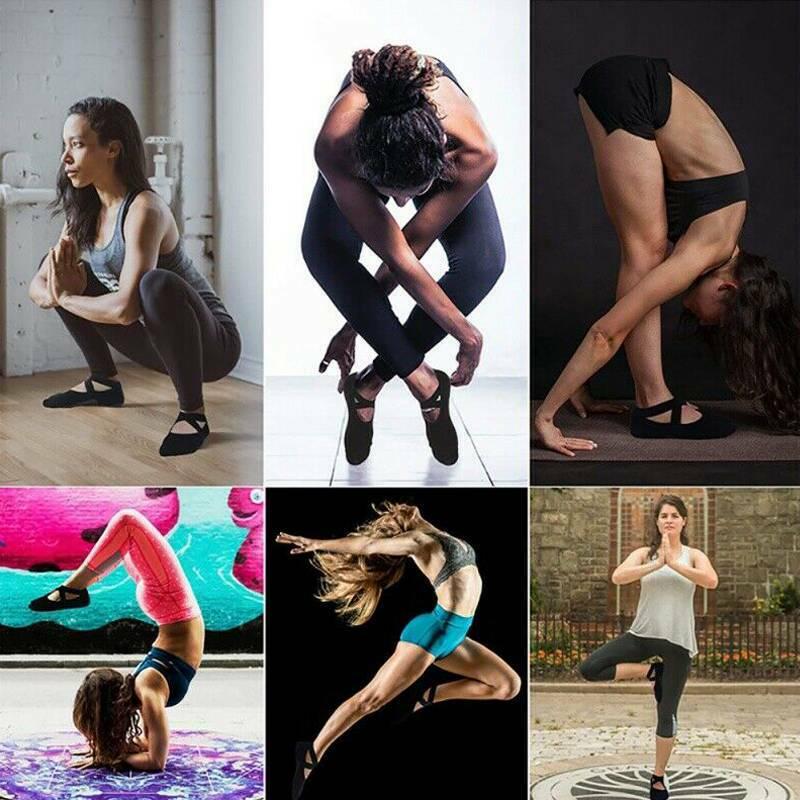 Calzini Da Pilates Con Impugnature Donna - Antiscivolo Per Yoga E Danza - Taglia Unica 38-42 - Design Caviglie Incrociate