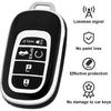 for Honda Key Fob Cover with Keychain, Soft TPU Protection Key Fob Cover Case Shell Compatible with   2024 Honda Accord Civic HR-V CR-V Pilot Smart