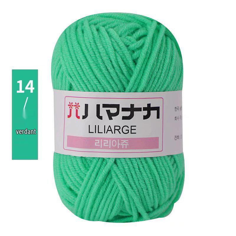 4-ply 25g Milk Cotton for Diverse Knitting Projects, Available In Bright Colors.