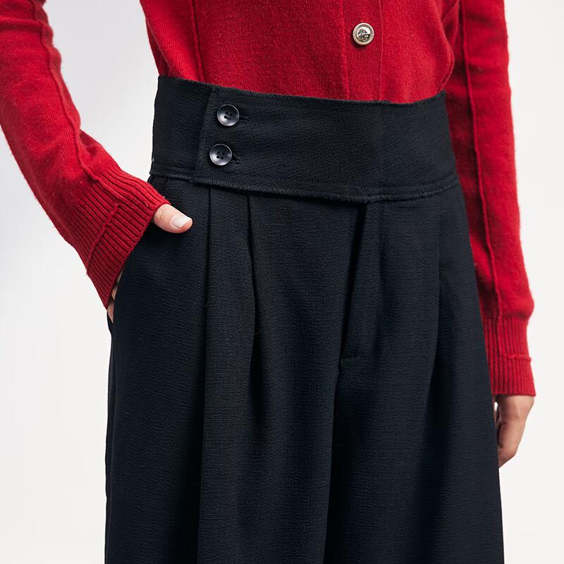 JOY SPEAKER Women's High-Waist Straight Wide-Leg Trousers