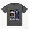 Men's T-shirt LeBron James Black Philadelphia 76ers Locker Room T-Shirt Oversized Cotton Training Sports Jersey Short Sleeved Female Male Clothing