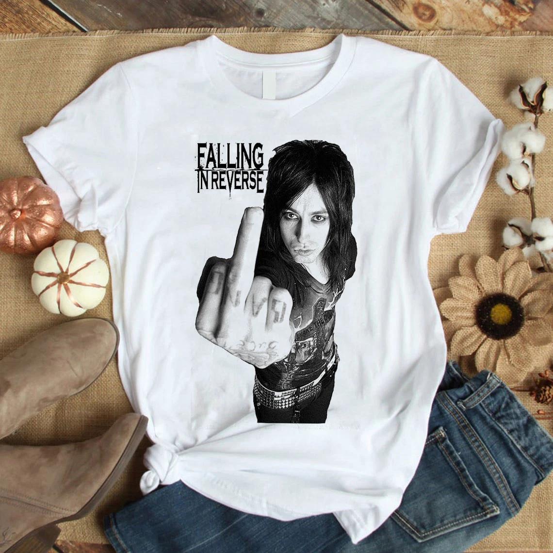 

Ronnie Radke Falling In Reverse white 100% Cotton T-shirt Mens Tees Top short sleeve S to 45Xl 2F415 L