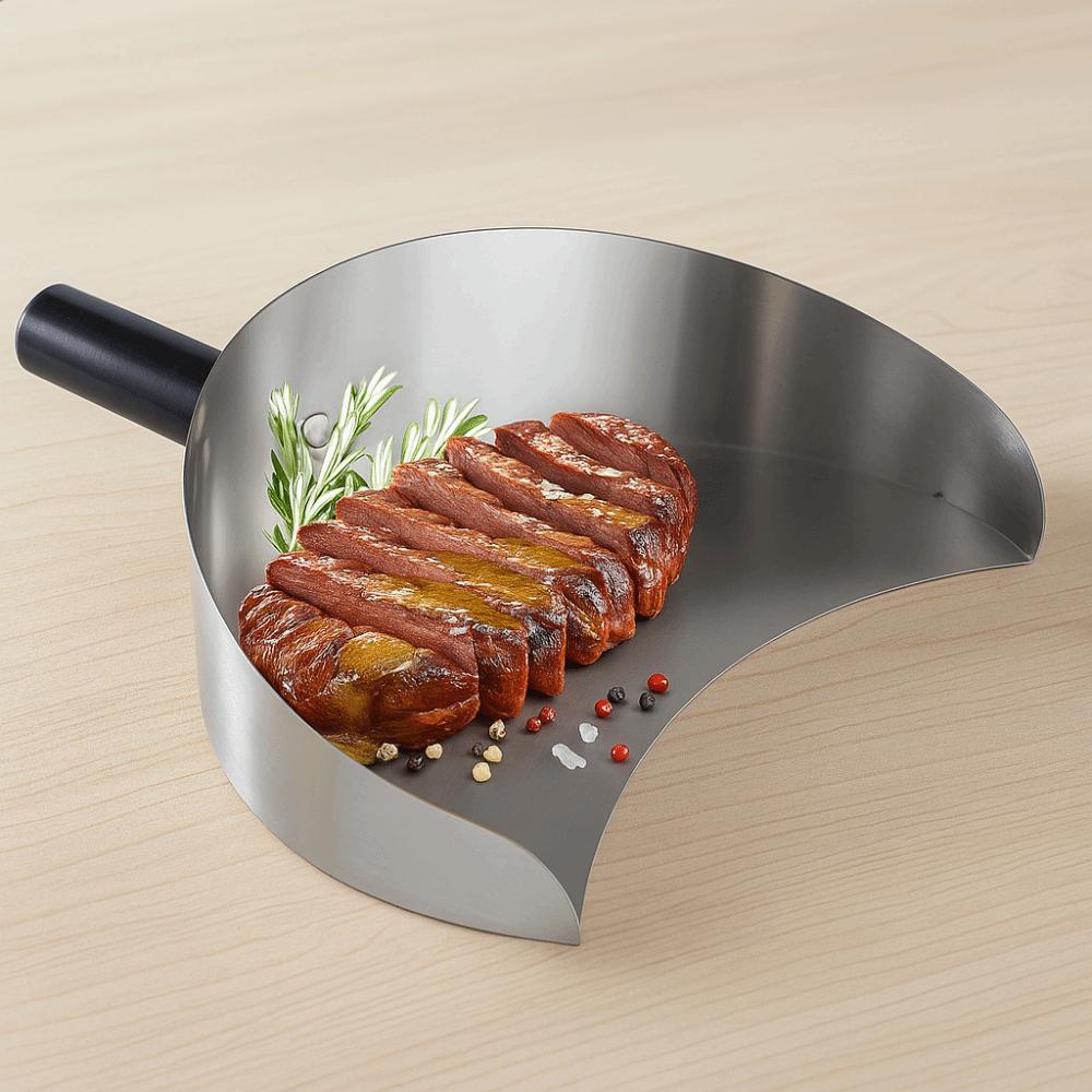 Pala Kebab Doner in Acciaio Inossidabile Portatile Teglia per Girarrosto Pala Barbecue Esterno