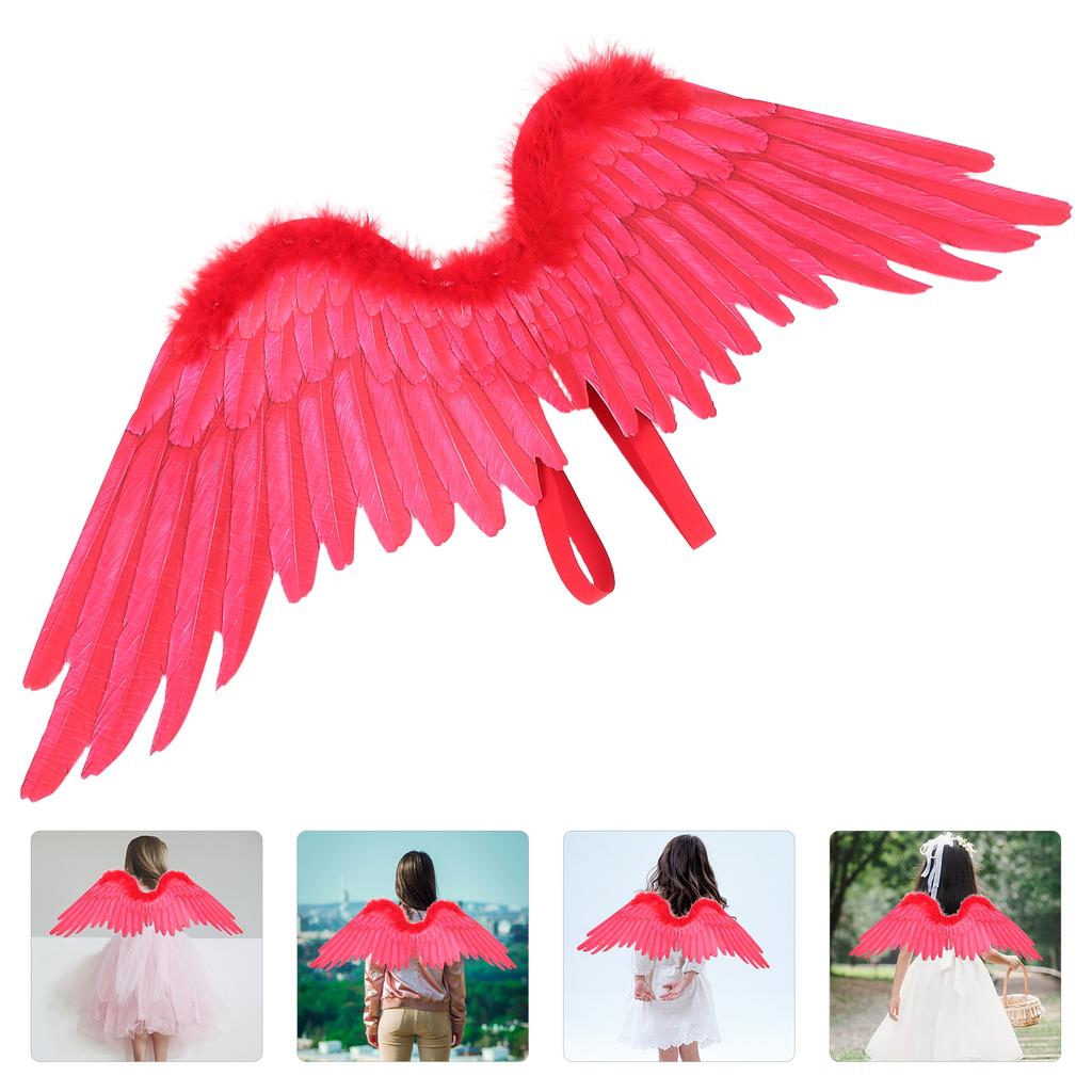 Creative Wings Black Handmade Cosplay Party Props Fairy Girl Angel Wing Halloween Costume Adult Kids