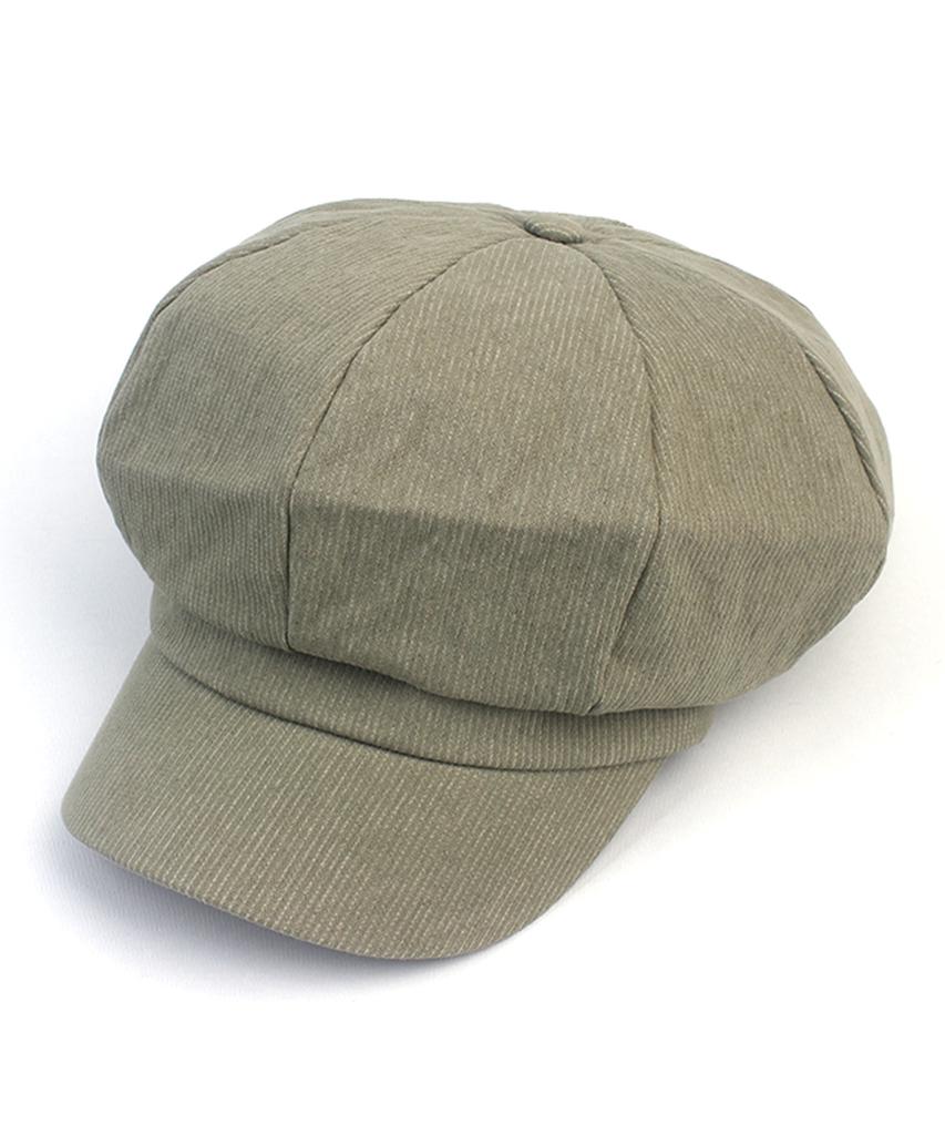 Yunibeosyeolkemiseuteuli Stripe Beige Belted Newsboy Cap