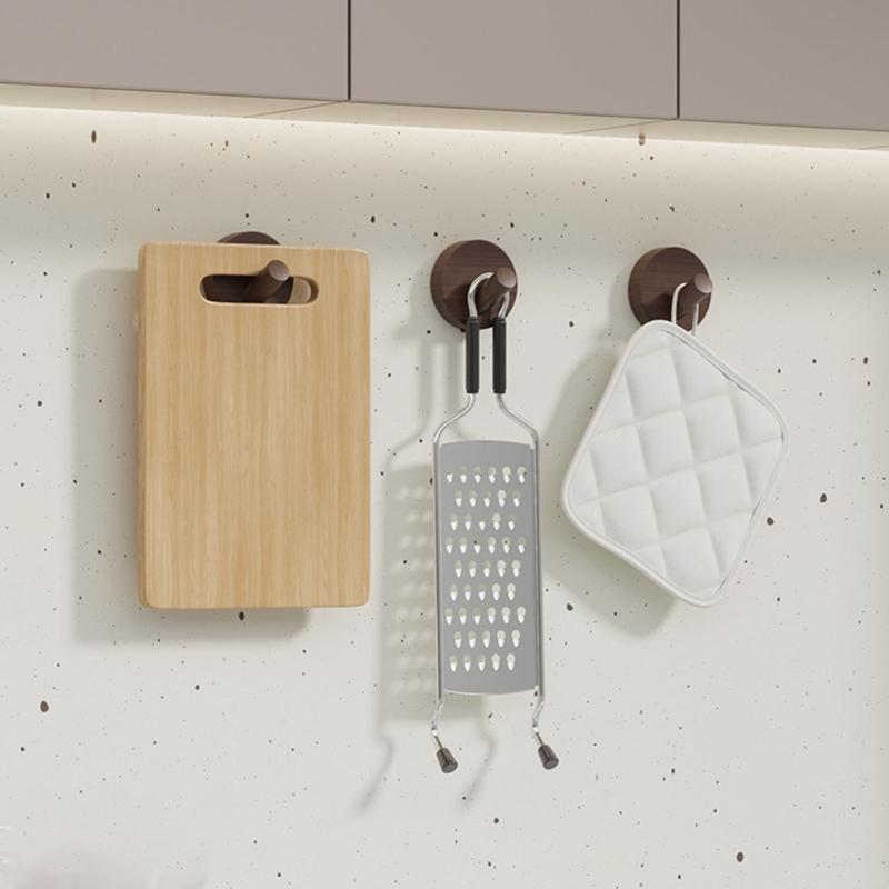 Wood Wall Hook With Strong Adhesive For Sturdy Hanging In Bathroom And Kitchen Supplies