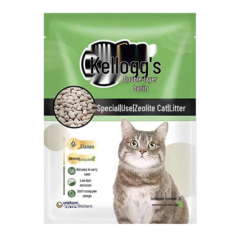 

Наполнитель для кошачьего туалета Unicharm Zeolite Dust-Free 4 л с двухслойным лотком
