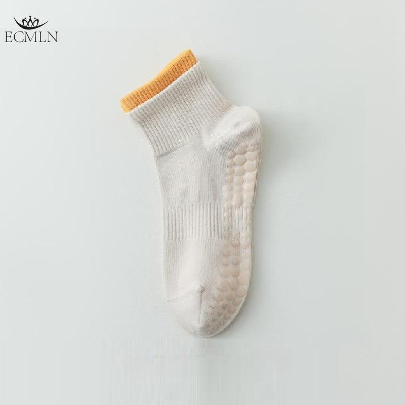 Women's Mid-tube Cotton Socks Pilates Fitness Dance Non-slip Socks Spring and Summer Adult Floor Socks
