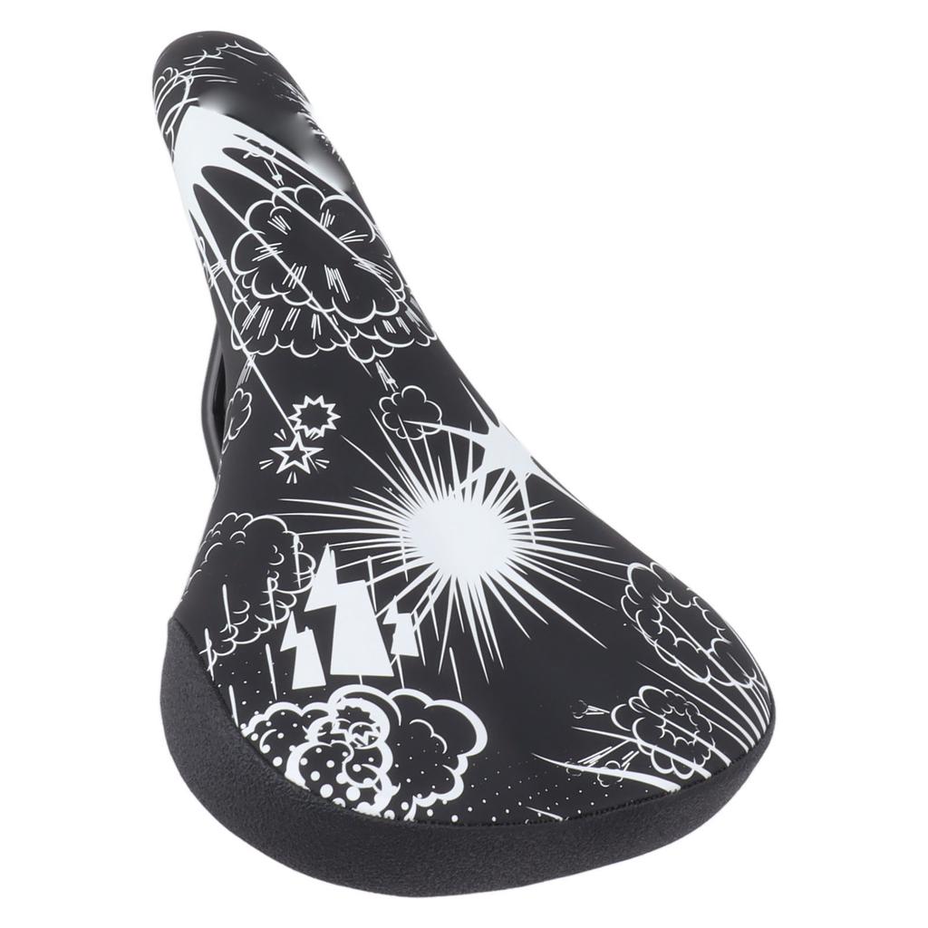 Bicycle Seat Cushion for Men Women Soft Padded Shock Absorbing Universal Fit Ventilation Bike Saddle Fireworks Print