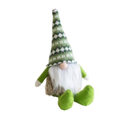 Cute Christmas Gnomes Plush Dolls Knitted Soft Gnomes Doll Toy Exquisite Funny Striped Hat Rudolf Doll Party Favors