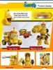 Laughing Larva Toys: Mecha Team Transforming Car-Robot Set for Boys