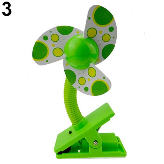 Safe Soft Blades Clip On Mini Portable Flexible Fan for Baby Pram Stroller