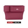 For KIA Leather Car Seat Crevice Storage Box Seat Slit Gap Organizer Bag K5 K2 Rio Optima Sportage Venga Sorento Stonic ForteZF8