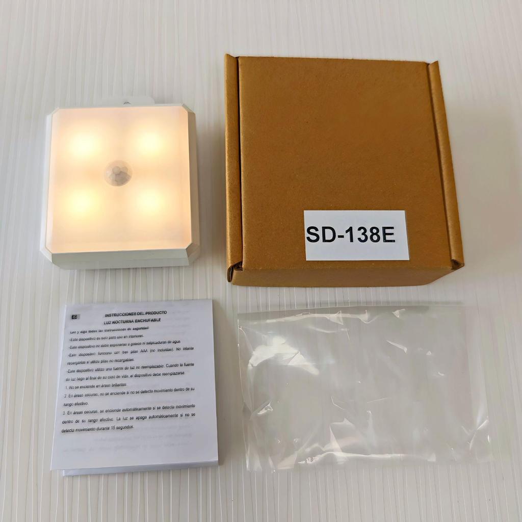 Wireless Smart LED Night Light with Motion Sensor & Battery Power for Hallway & Bedside