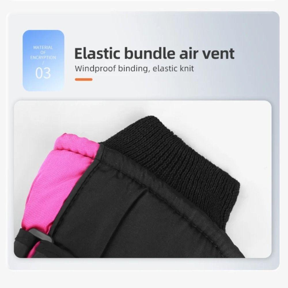 1 Paar verstellbare Schnee-Warmhandschuhe Touchscreen Winter-Warmhandschuhe Ski-Warmhandschuhe Outdoor-Sport