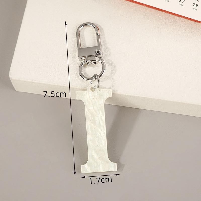 Simple Letters Keychain Backpack Pendant Keyring Bag Hanging Decoration Accessories Gift