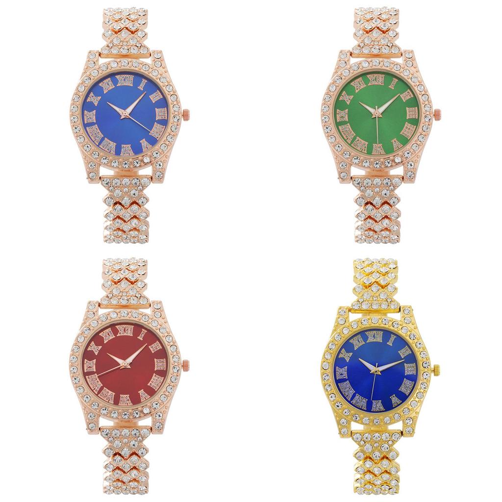 Fashion Ladies Watch With Rhinestones Quartz Movement For Women Jewelry Gift