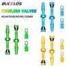 BUCKLOS MTB Tubeless Valve Presta Bike Tire Nipples Aluminum Alloy Carbon Bicycle Wheel Rim Tubeless Tire Valves 40MM 44MM 60MM