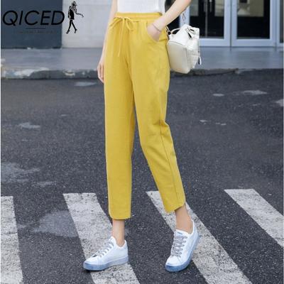 Γυναικεία μόδα casual μονόχρωμα παντελόνια και κάπρι