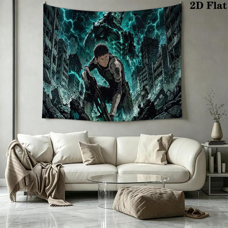 Kaiju No 8 Wall Tapestry Aesthetic Wall Hanging Printed Fabric Blanket Decorative Tapestries for Bedroom Living Room Home Decor