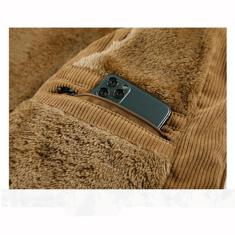 Winter Fleece Warme Westen Mäntel Herren Stehkragen Verdicken Herrenjacke Ärmellose Weste