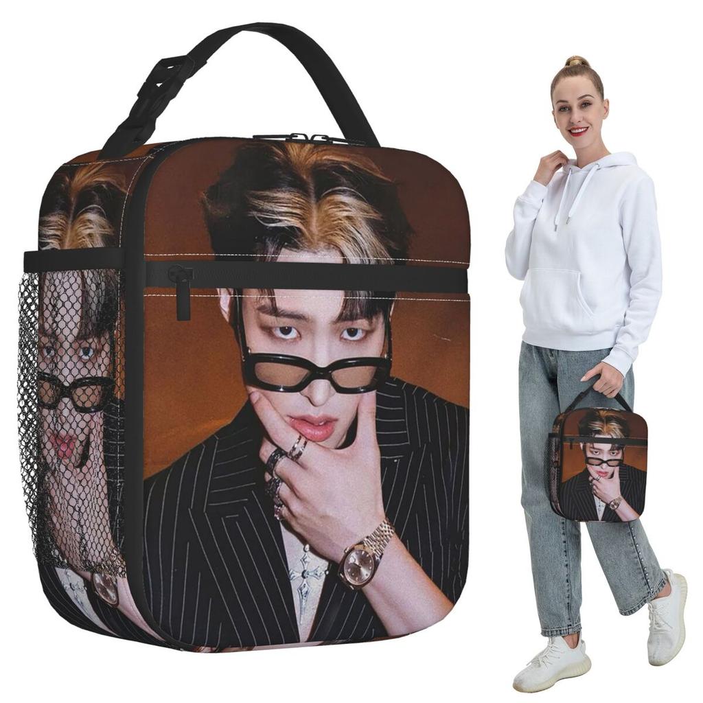 Mingi Ateez - Spin Off From The Witness Halazia Insulated Lunch Bag for Kids School Cooler Thermal Food Box Tote Lunch Boxes