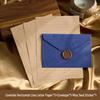 Chinese Retro Style Woven Pattern Envelope & Letter Set with Kraft Paper & Sealing Wax