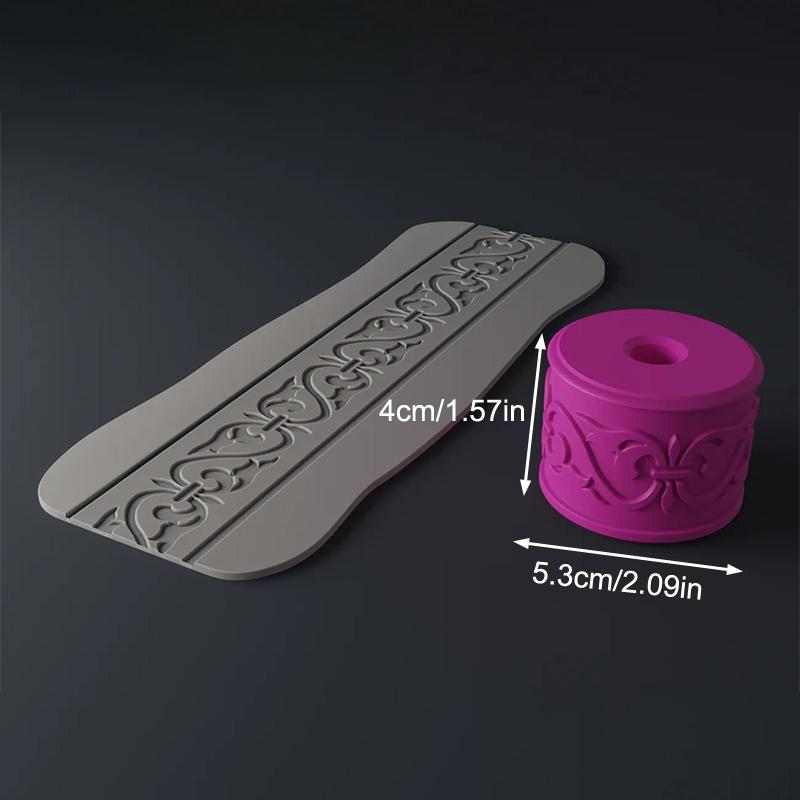 Hliněné razítkovací válečky Renesanční vzory Keramická textura Kolečko Lisovací forma Váleček Nástroj DIY hliněné nástroje Umělecká dekorace Řemesla