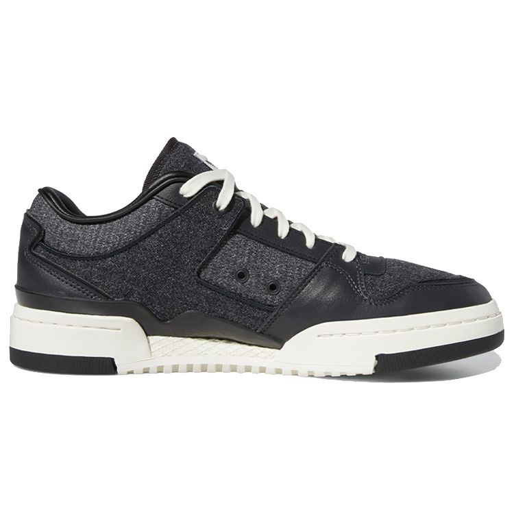 Adidas Originals Forum Luxe Low Fabric Synthetic Leather Low Top Skate Shoes Unisex Skate Shoes Black White GW2013