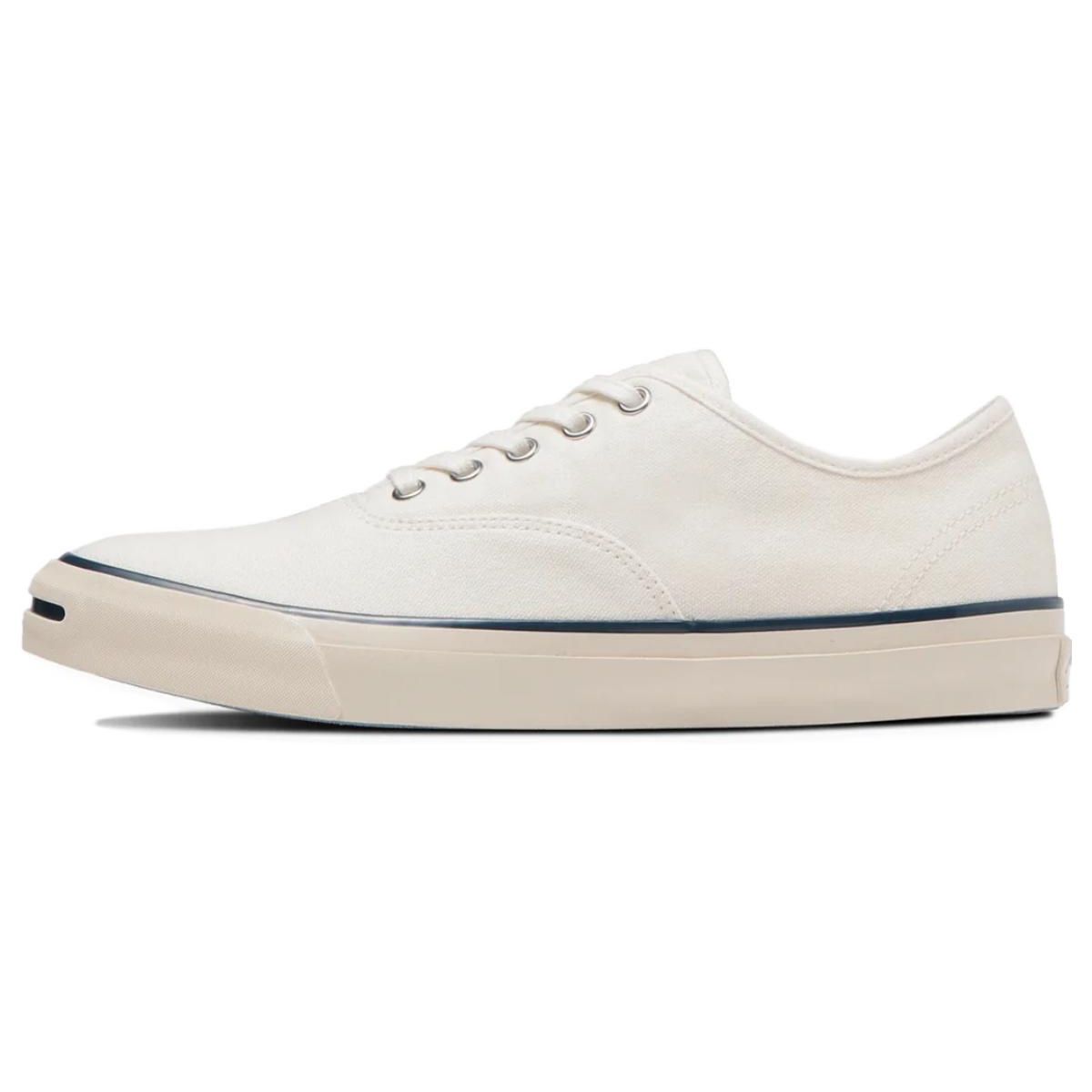Converse Jack Purcell Us Windjammer Comfortable Versatile Low-Top Canvas Shoes Unisex Sneakers White 33301050 42