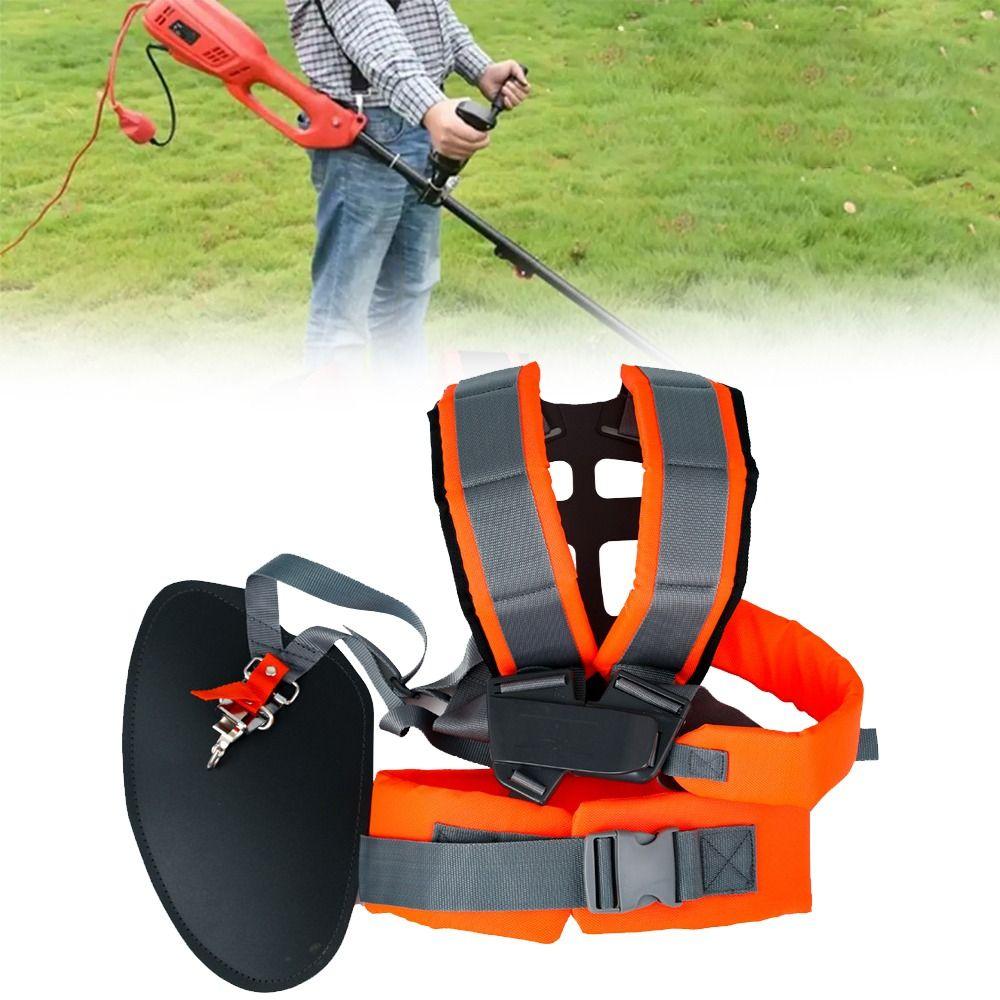 1Pcs Adjustable Lawn Mower Harness Strap Labor-saving Comfort Grass Trimmer Strap Belt Universal Double Shoulder Strap