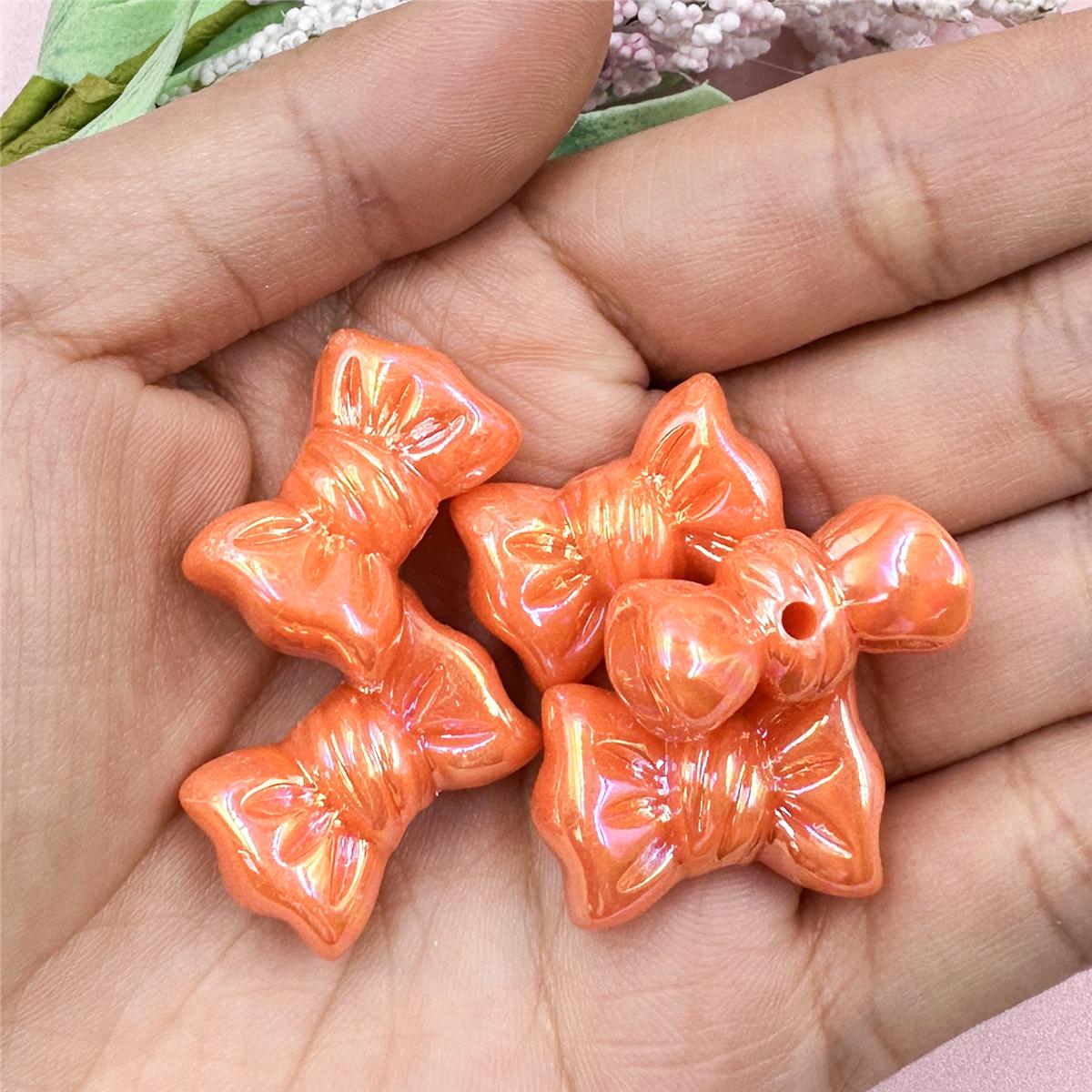 

Высококачественные бусины, аксессуары, подвески, акрил, 5 шт., 16*24 мм, для ожерелья, сережек, сахарных бусин, изготовление поделок, ручной работы, изготовление ювелирных изделий своими руками оранжевый