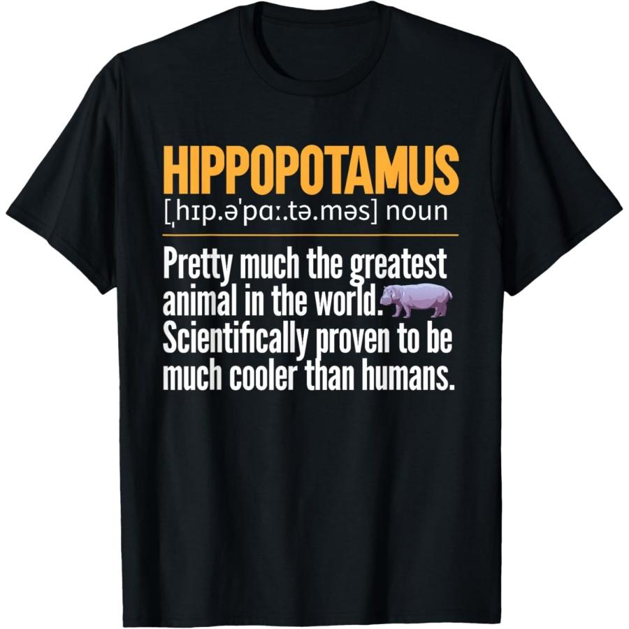 

Hippopotamus Definition Hippo T-Shirt XXXXXL чорний