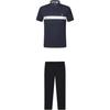 Logo Comfortable Short Sleeve Polo Shirt Fashion Straight Leg Knitted Long Pants Casual Sports Suit Men Suit A11M423112F-NV+F11M428605F-NV