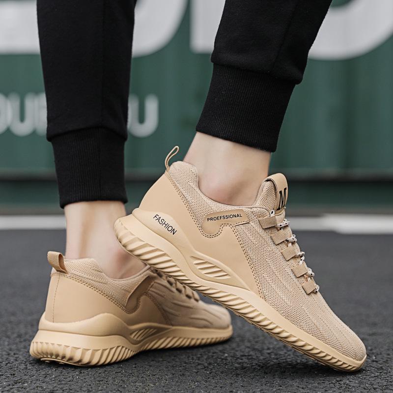 Autumn men's shoes breathable men's fly-woven mesh shoes sports casual running light casual