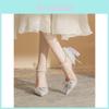 Eleganti Tacchi Alti da Sposa con Decorazioni di Perle Finte per Matrimoni ed Eventi Formali