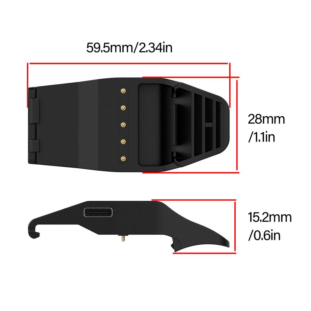 Charging Dock Adapter Compatibility with Dog Collar Models for Garmin T5 TT15 TT10 T15 G TT15x Support Type C Input